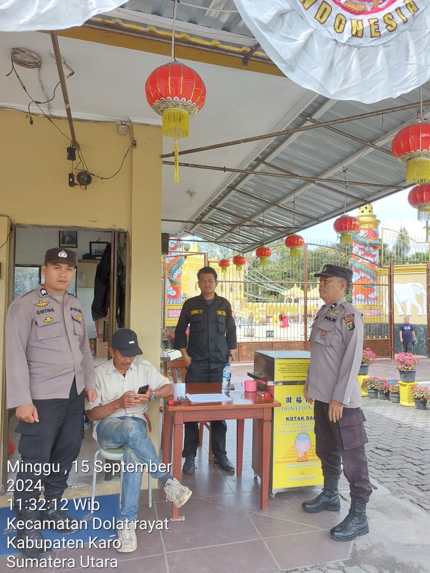 Polsek Tigapanah Gelar Patroli dan Pengamanan di Objek Wisata