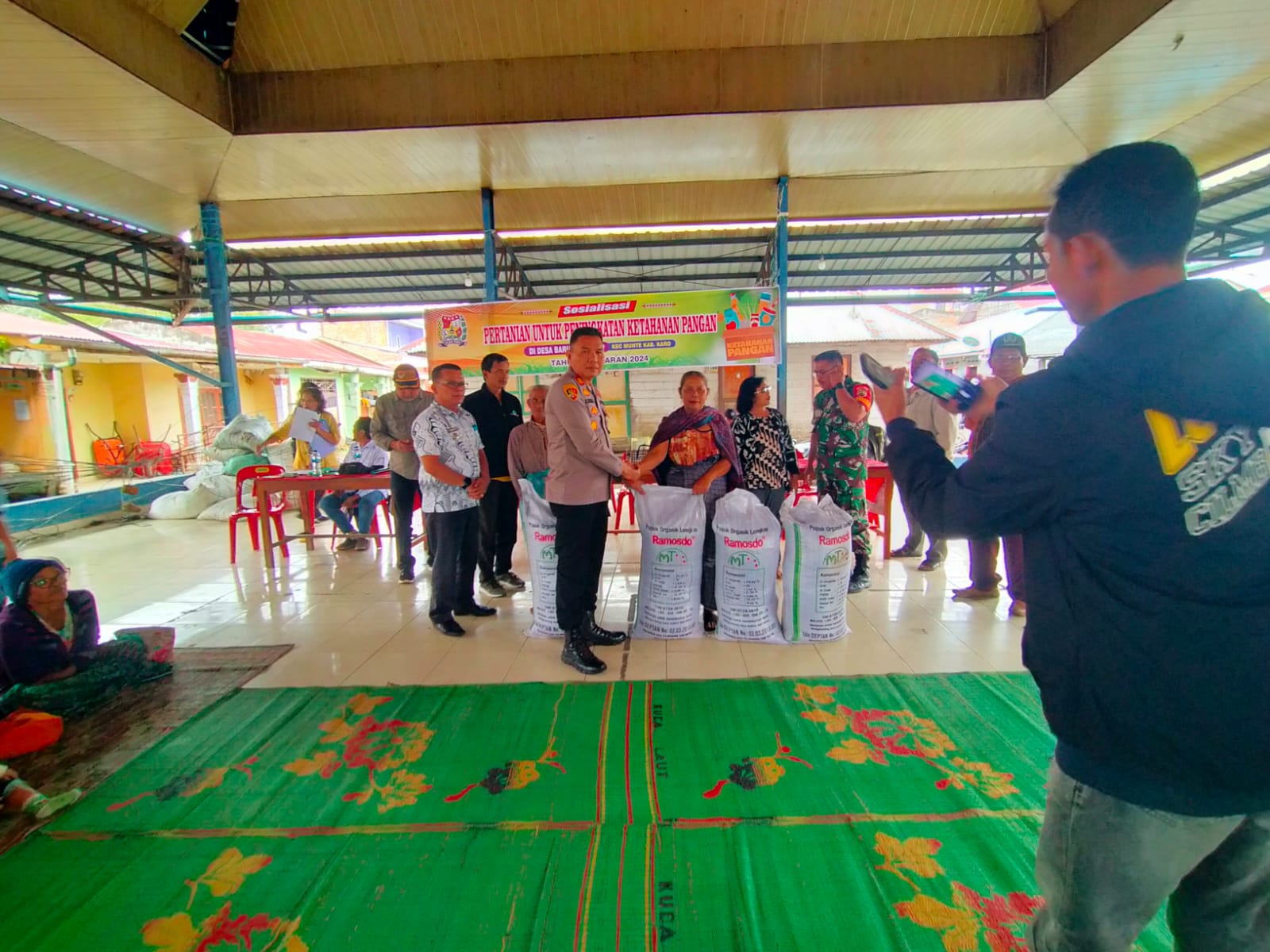 Polsek Munte Hadiri Sosialisasi Pertanian untuk Tingkatkan Ketahanan Pangan di Desa Barung Kersap