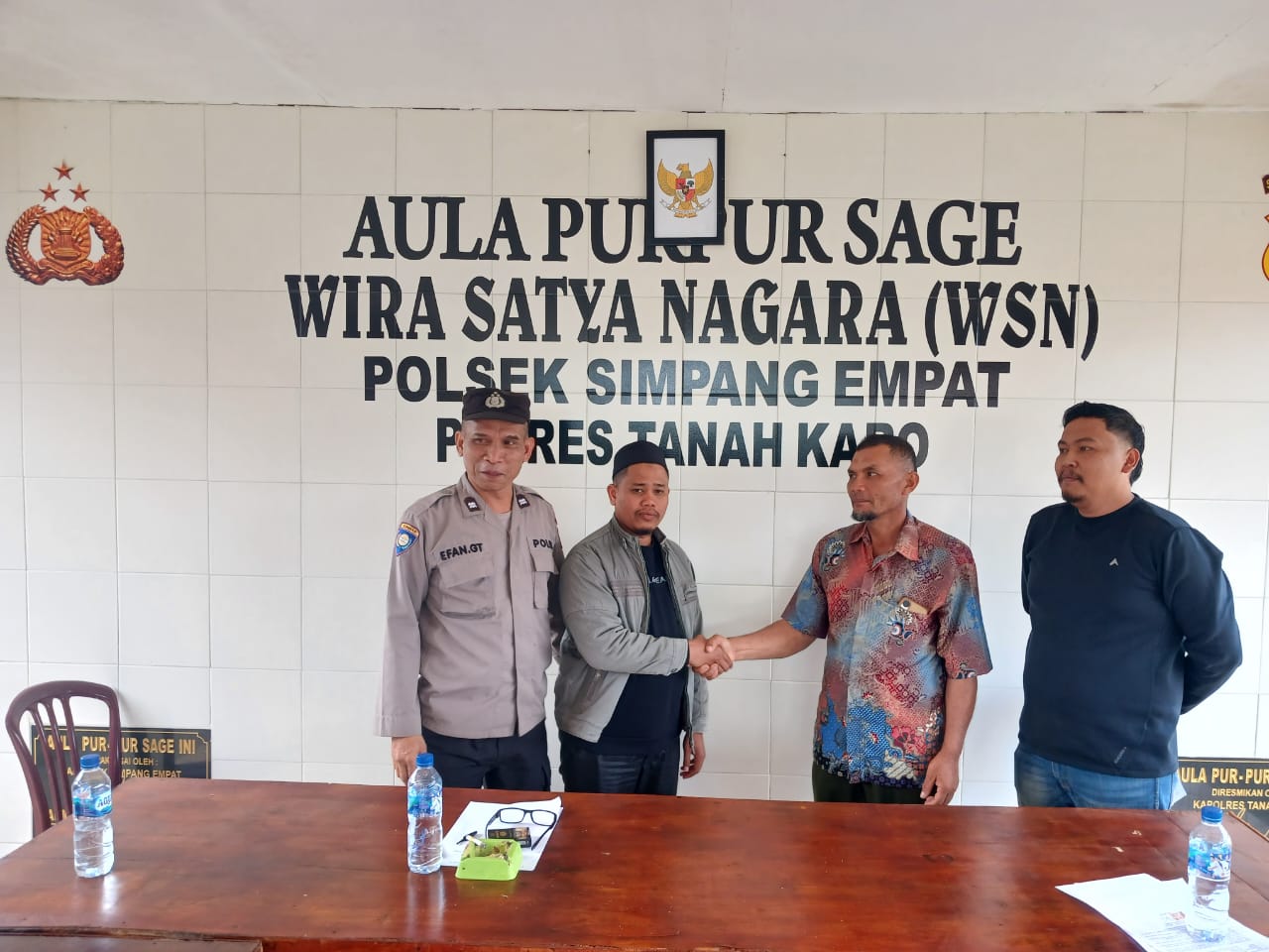 Polsek Simpang Empat Fasilitasi Proses Mediasi, Kasus Pengancaman Diselesaikan Melalui Restorative Justice