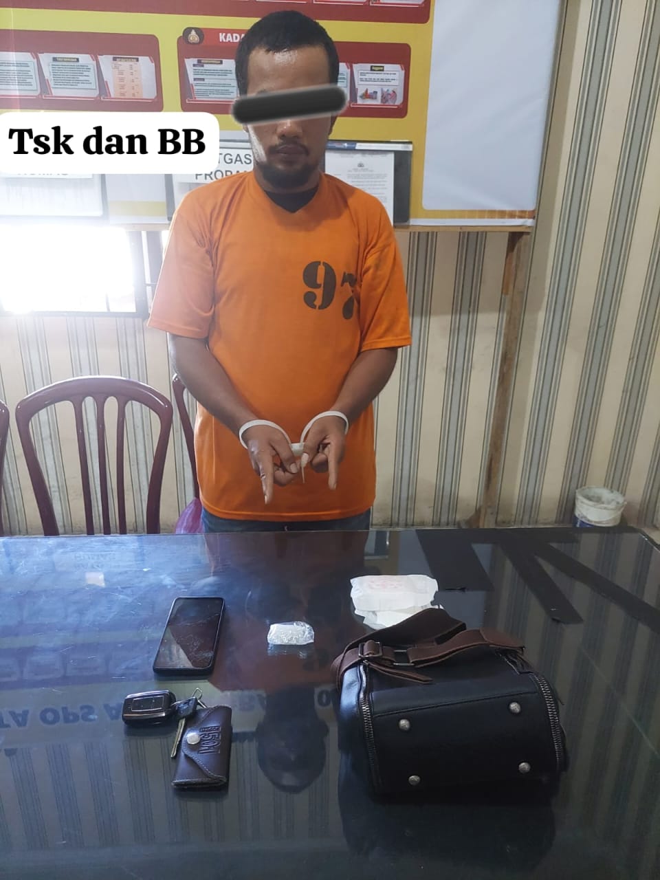 Satresnarkoba Polres Tanah Karo Amankan Seorang Pria Diduga Bawa Sabu di Mobil