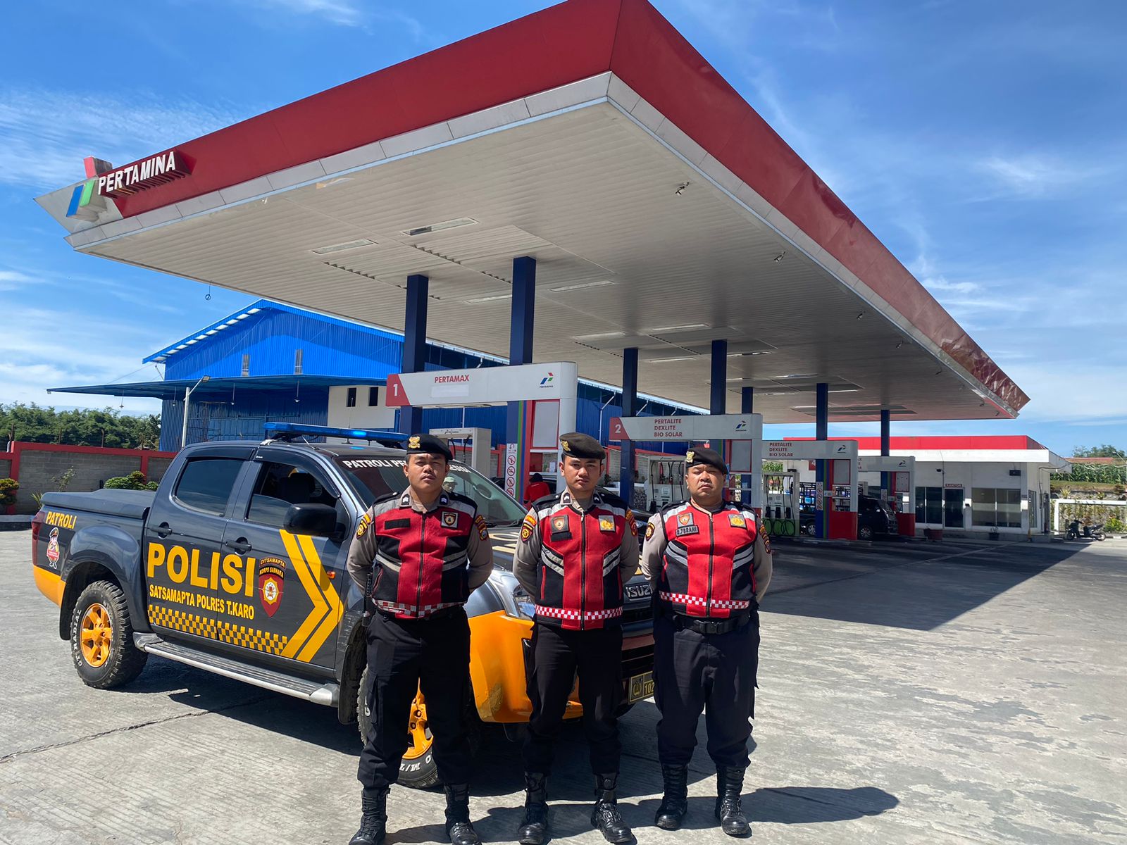 Sat Samapta Polres Tanah Karo Laksanakan Patroli Dialogis Antisipasi Gangguan Kamtibmas