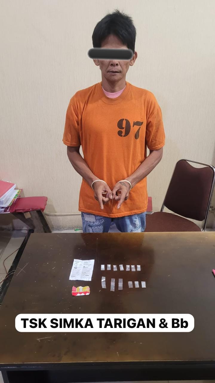 Satresnarkoba Polres Tanah Karo Tangkap Petani Simpan Sabu di Dalam Rumah