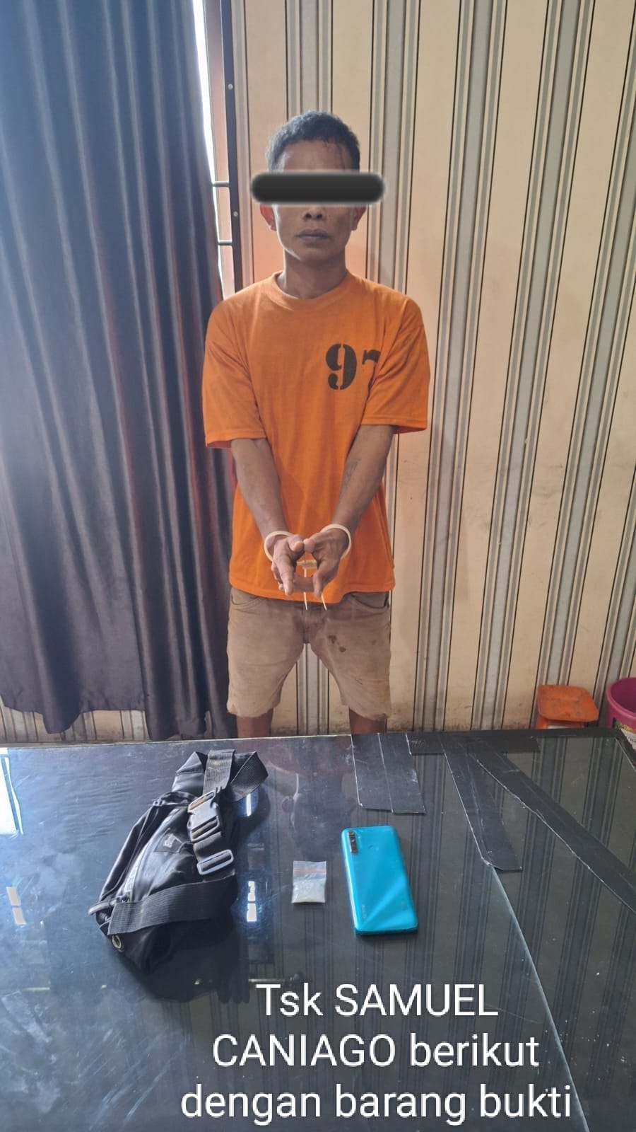 Polres Tanah Karo Tangkap Pria Pembawa Sabu 3,47 Gram di Batu Karang