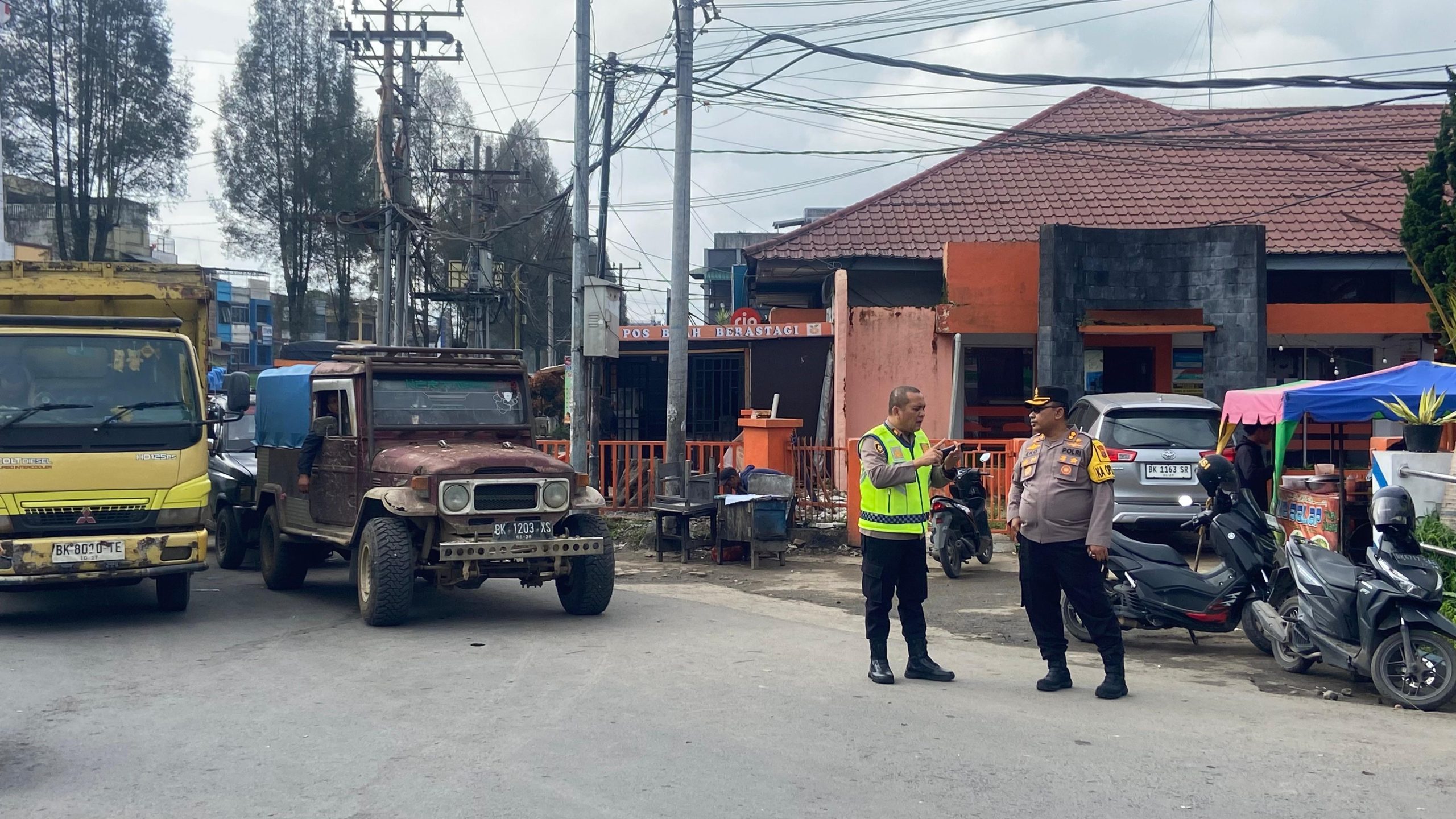 Kapolres Tanah Karo Pantau SPBU Tugu Juang Berastagi, Imbau Masyarakat Tetap Antri 