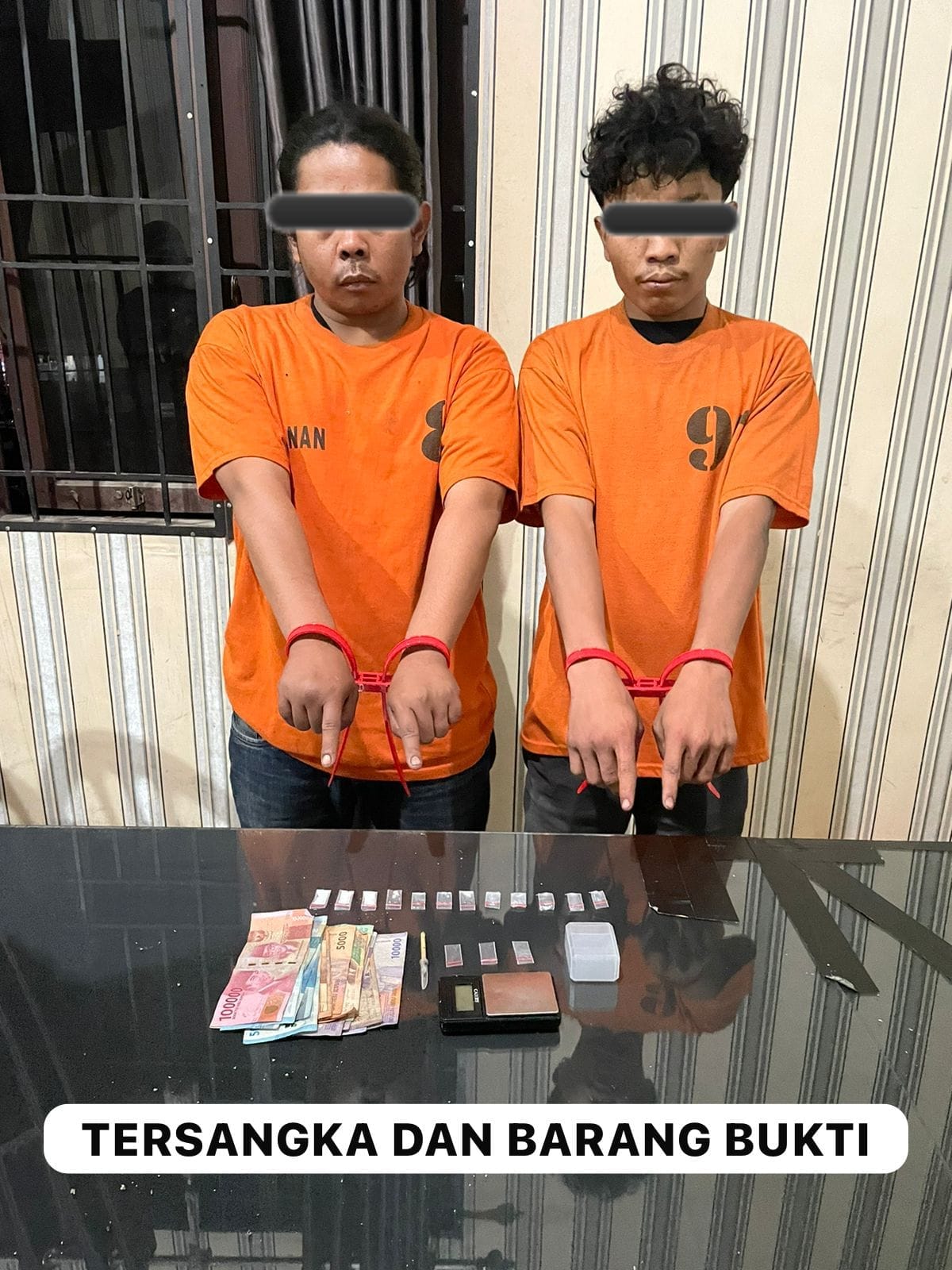 Polres Tanah Karo Amankan Dua Terduga Pelaku Narkotika di Penginapan Merpati Berastagi