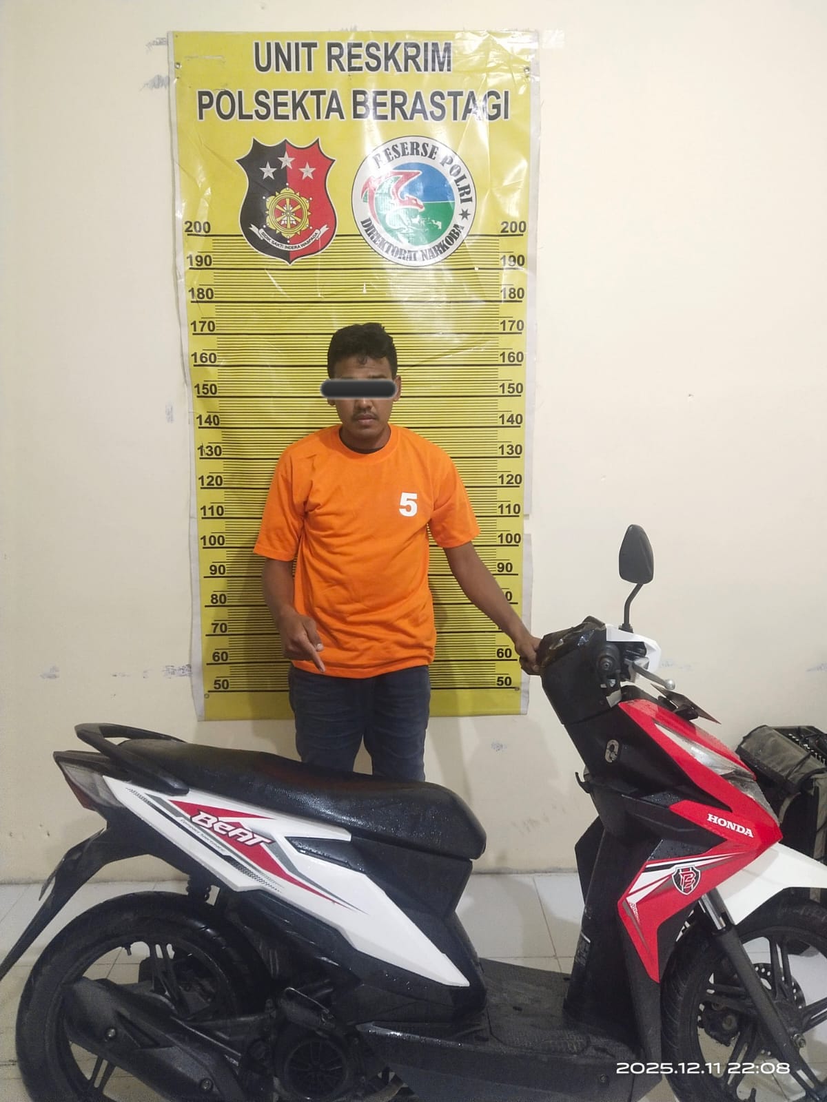 Jelang Natal dan Tahun Baru, Sat Reskrim Polres Tanah Karo Bersama Polsek Berastagi Ungkap Kasus Curanmor, Empat Tersangka Diamankan