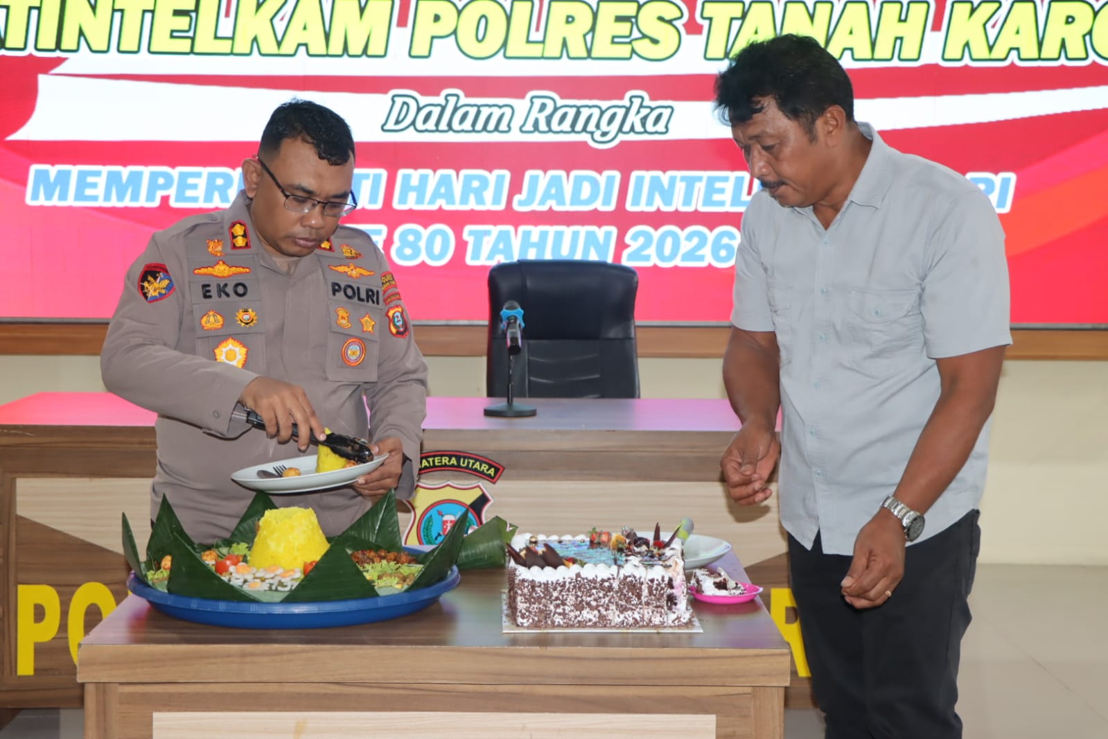 Syukuran Sat Intelkam Polres Tanah Karo Peringati Hari Jadi Intelijen Polri ke-80