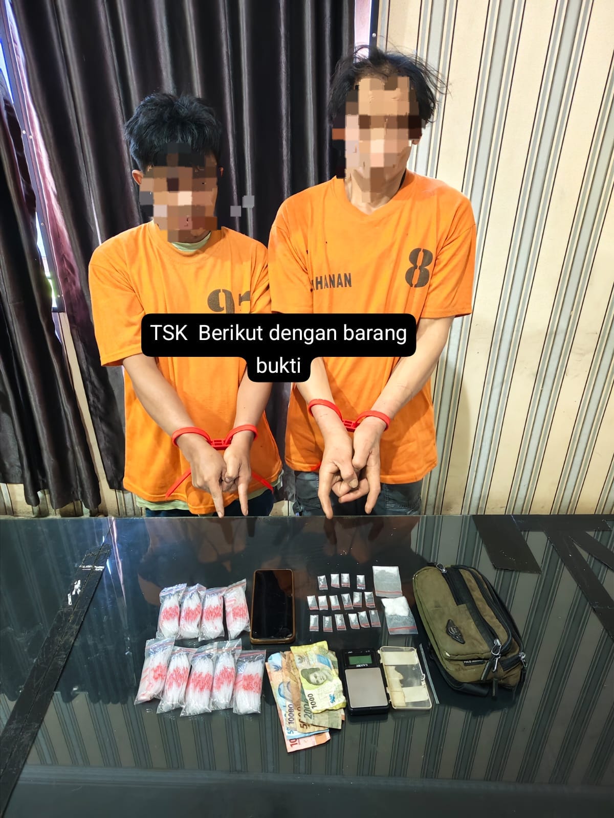 Polres Tanah Karo Tangkap Dua Pelaku Narkotika Dengan Barang Bukti 9,44 Gram Sabu di Perladangan Lau Selayang