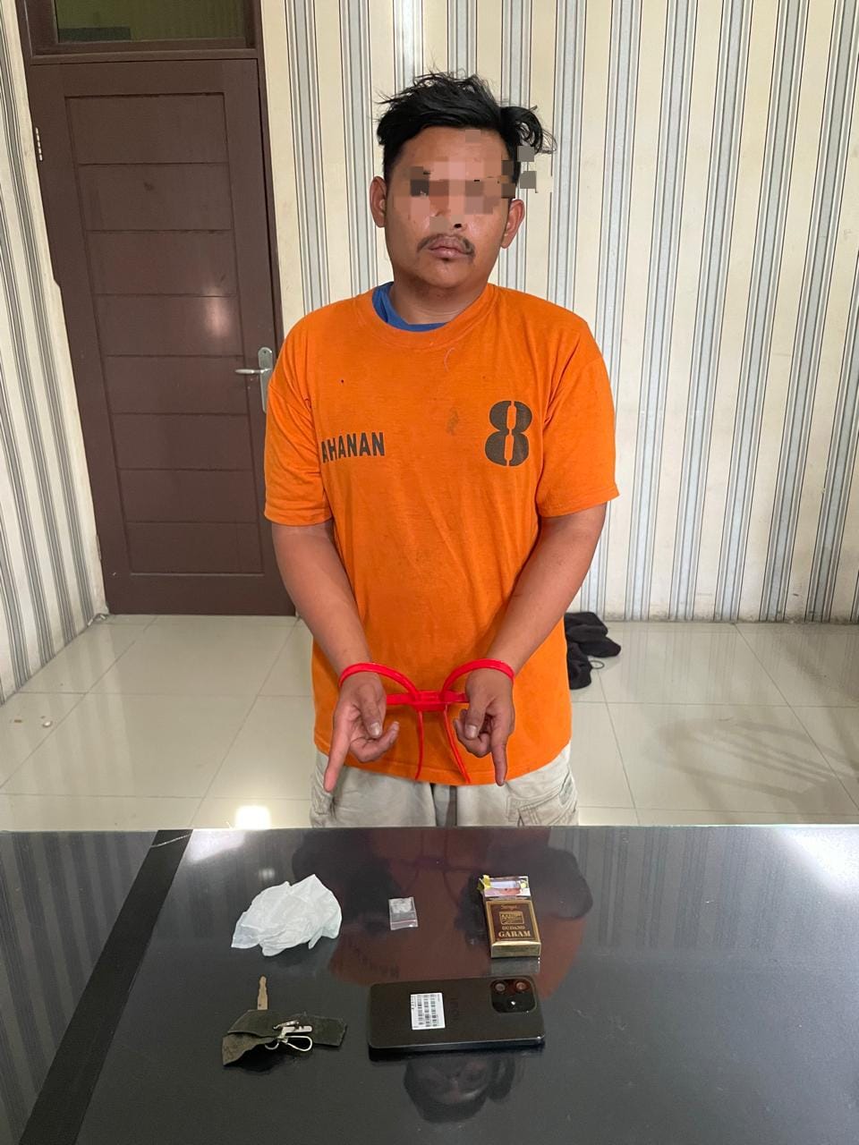 Satresnarkoba Polres Tanah Karo Tangkap Pemuda Diduga Miliki Sabu di Simpang Empat