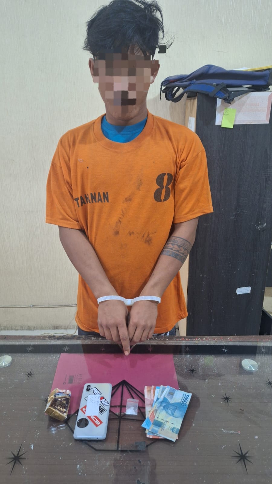 Polres Tanah Karo Tangkap Pemuda Diduga Pengedar Sabu di Tiga Binanga