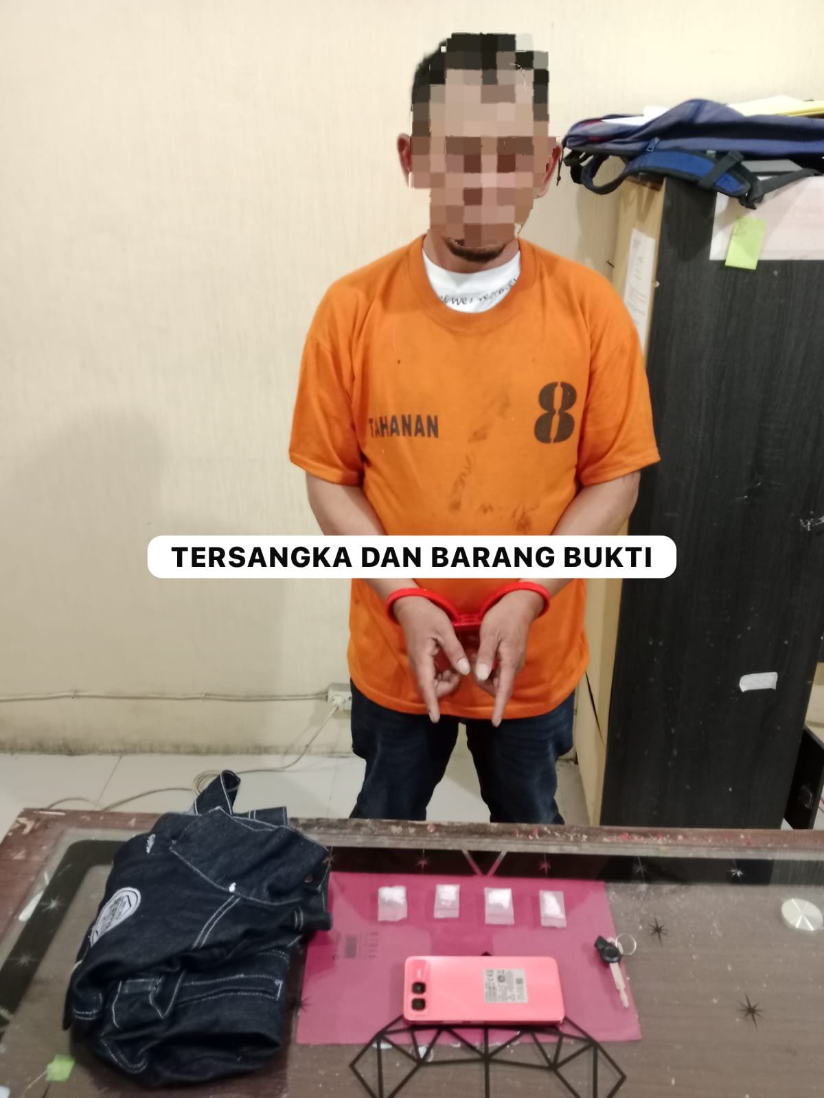 Satresnarkoba Polres Tanah Karo Amankan Pengendara, Sabu 2,45 Gram Disita