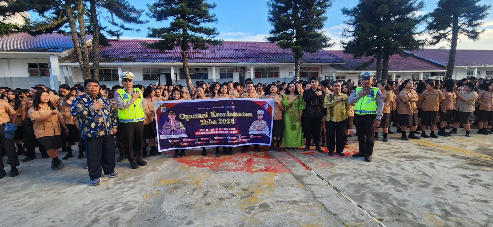 Police Go To School, Satlantas Polres Tanah Karo Sosialisasikan Ops Keselamatan Toba 2026
