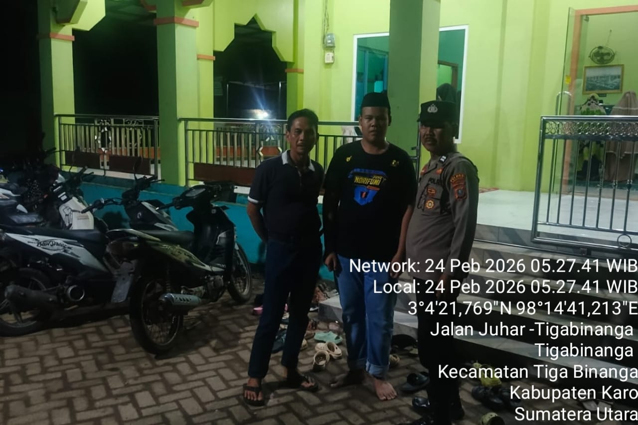 Polsek Tigabinanga Amankan Sholat Subuh Berjemaah, Wujudkan Pelayanan Humanis kepada Masyarakat