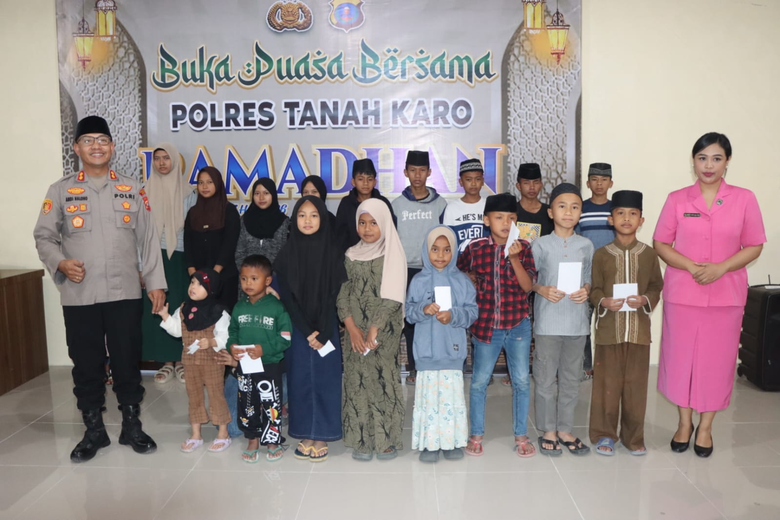 Polres Tanah Karo Gelar Buka Puasa Bersama dan Santuni Anak Yatim di Bulan Suci Ramadhan 1447 H