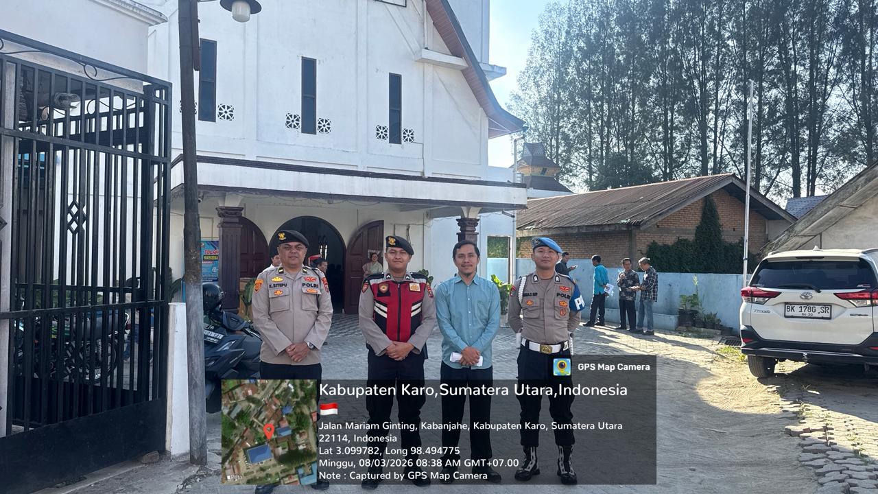 Polres Tanah Karo Laksanakan Pengecekan Personel Pengamanan Ibadah Gereja di Kabanjahe