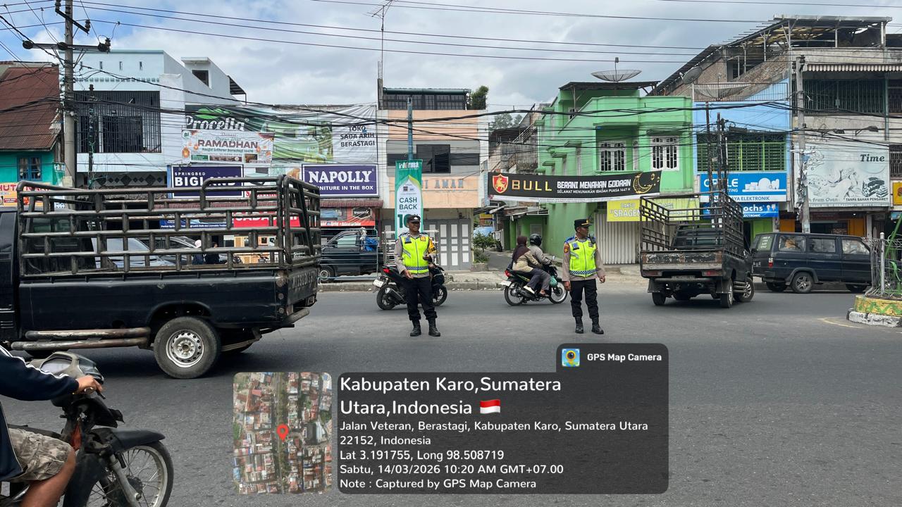 Jelang Lonjakan Arus Libur Lebaran, Polres Tanah Karo Tebalkan Personel di 31 Titik Rawan Wisata dan Jalur Utama