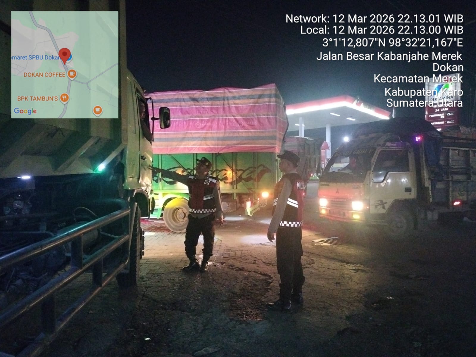 Polsek Tigapanah Gelar KRYD, Antisipasi Begal dan Balap Liar di Jalur Kabanjahe–Merek
