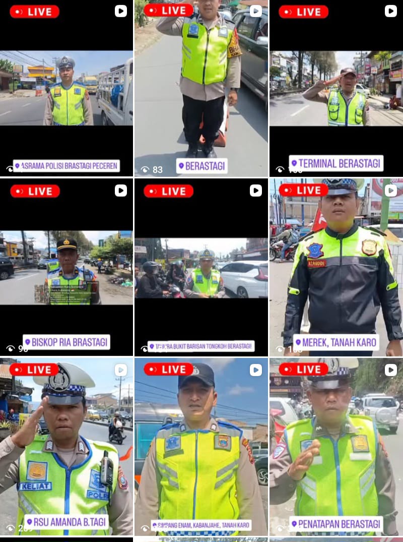 Humas Polres Karo Real Time Update Arus Lalin Selama Ops Ketupat Toba 2026