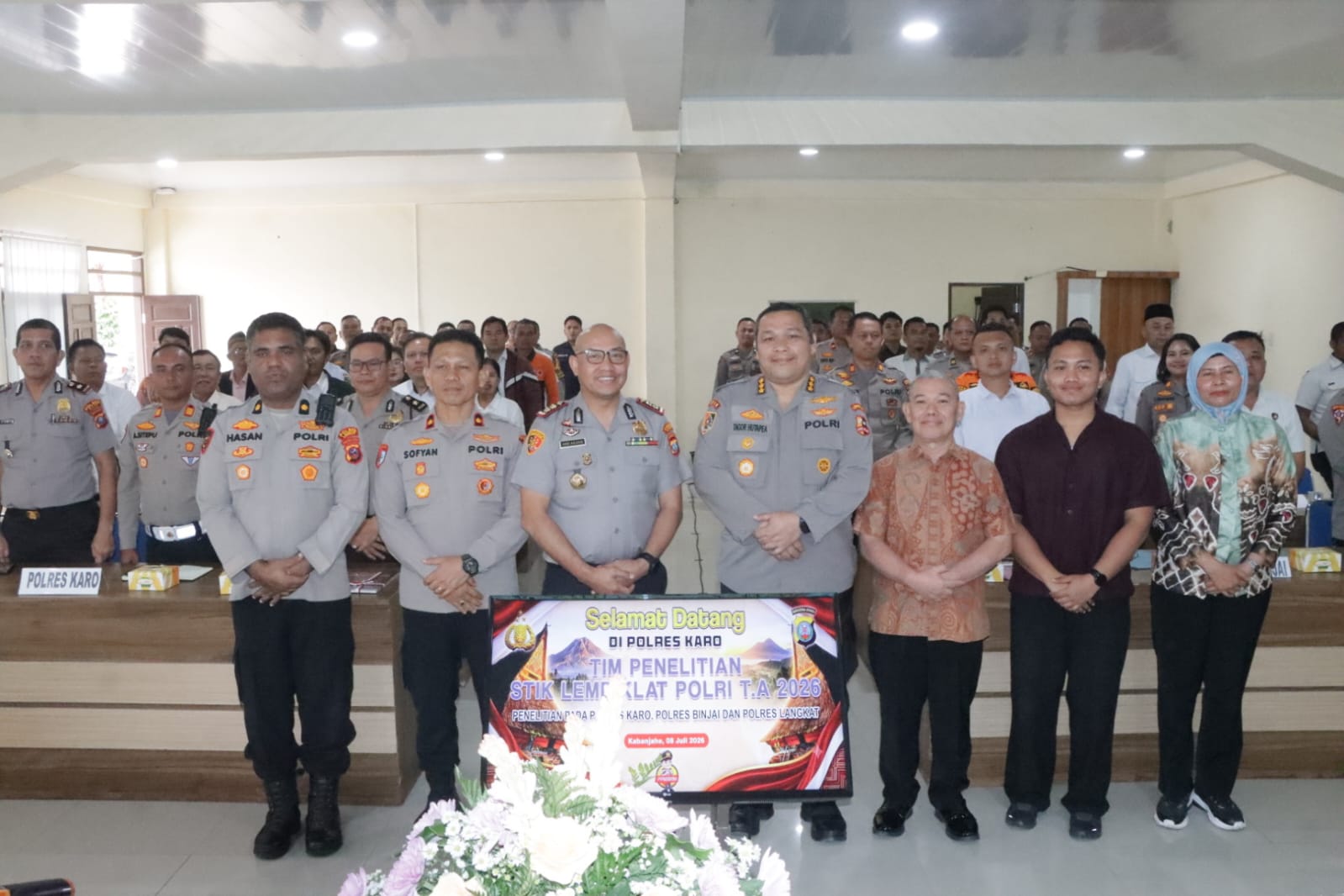 Polres Karo Jadi Lokasi Penelitian STIK Lemdiklat Polri, Perkuat Penanganan Bencana Berbasis Riset
