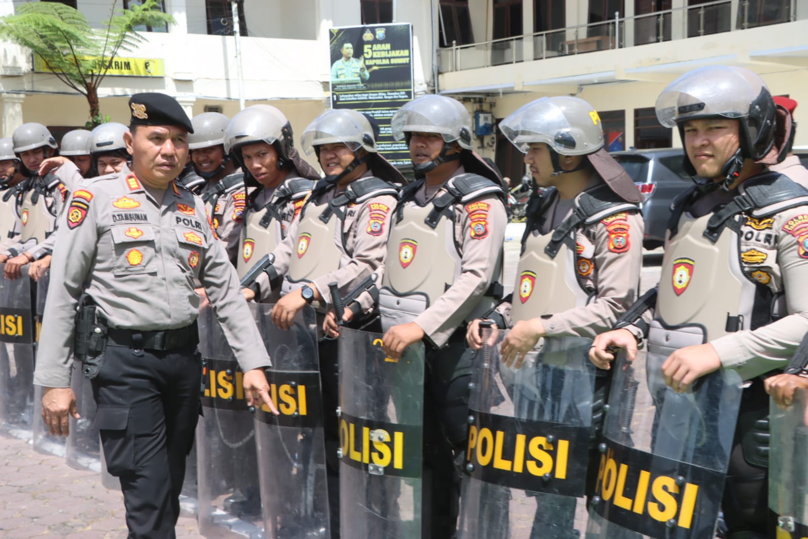 Disiplin dan Kesiapsiagaan Jadi Kunci, Kasat Samapta Pimpin Latihan Dalmas Polres Karo